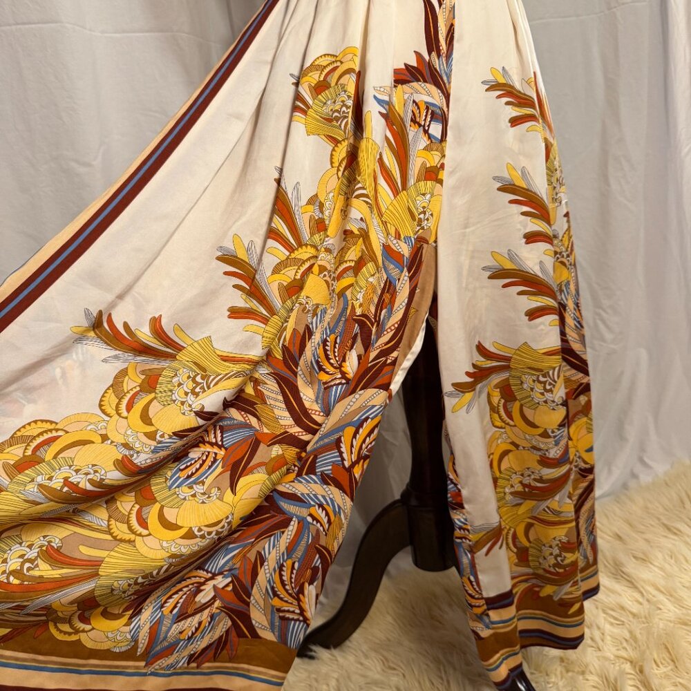 Zara Silk Wide Leg Pants - Picture 3 of 6